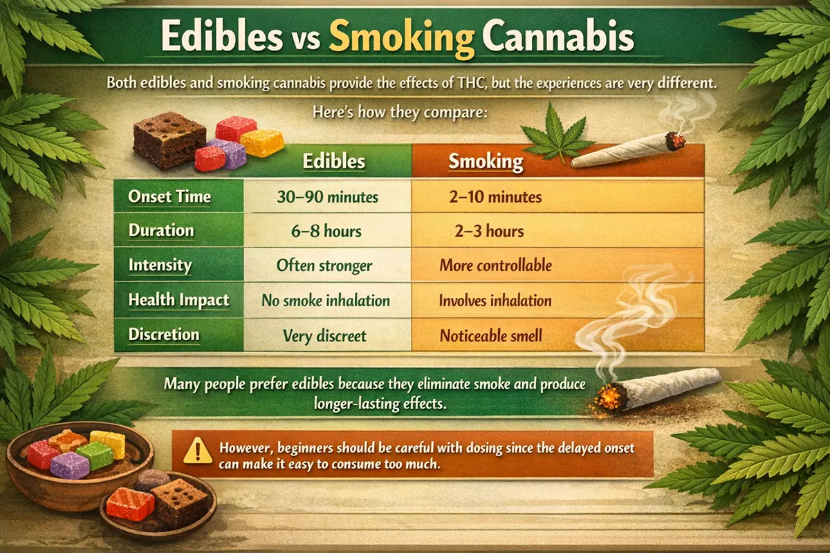 Edibles vs Smoking Cannabis