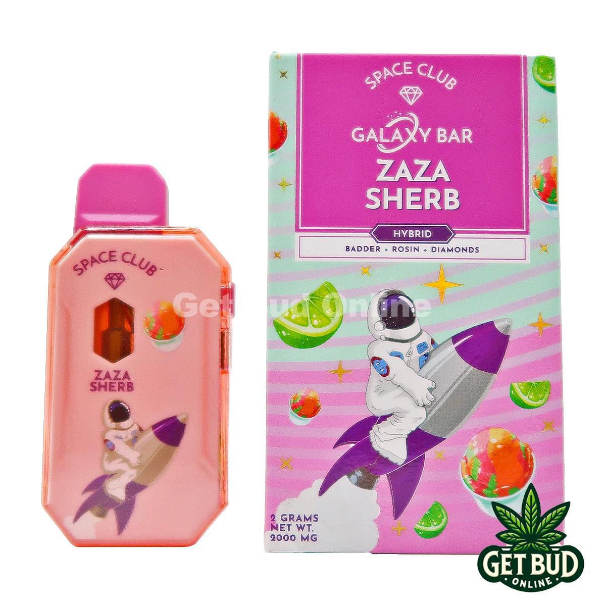 de63f609-6316-4016-8a53-4949f3be65c0.jpeg Space Club 2g Galaxy Bar (Badder + Rosin + Diamonds) Disposable Vape - Zaza Sherb - Image 1