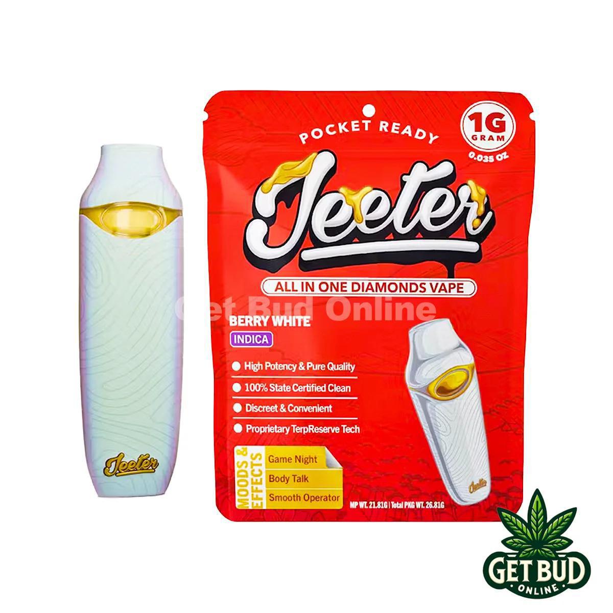 Jeeter 1g All-In-One Disposable Vape- Berry White