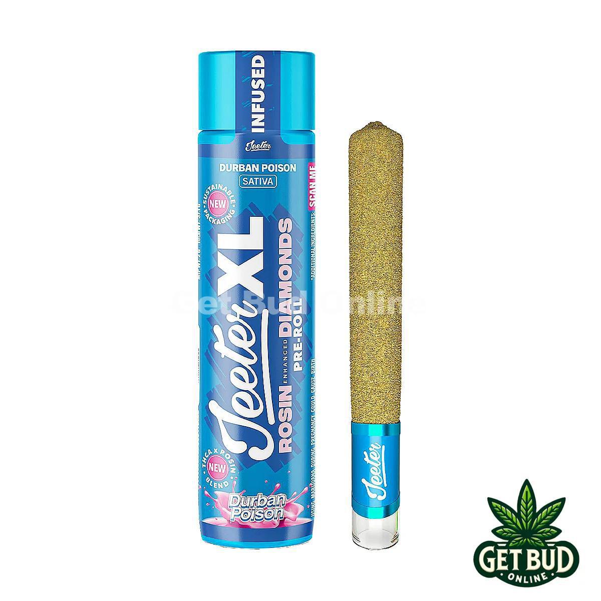 Jeeter XL 2g Rosin Enhanced Diamonds Pre-Rolled Joint - Durban Poison