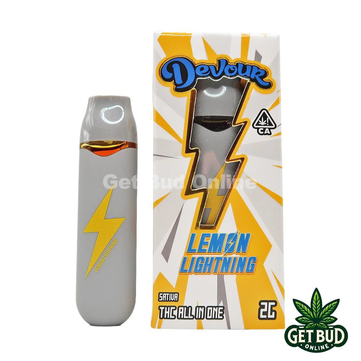 Devour 2g All-In-One Disposable Vape - Lemon Lightning