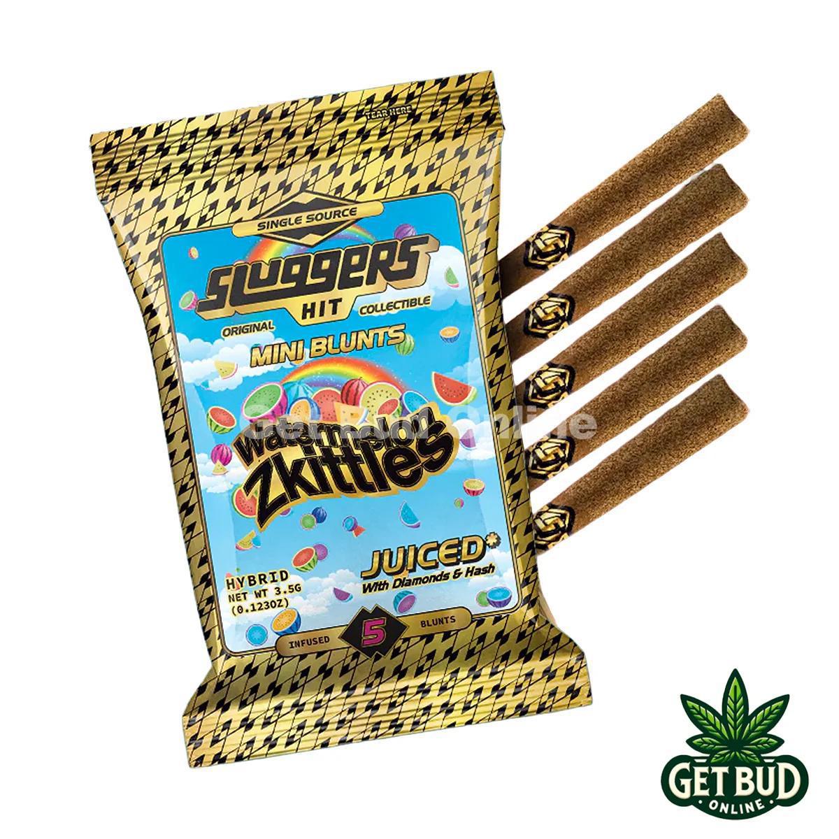 Sluggers Hit 3.5g Infused Pre-Rolled Mini Blunts - Watermelon Zkittles