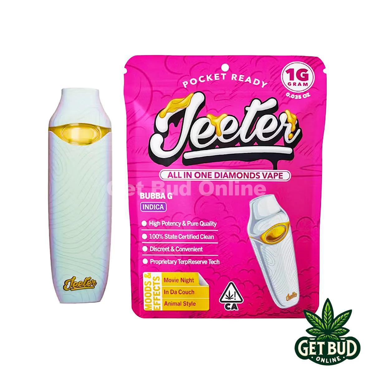 Jeeter 1g All-In-One Disposable Vape- Bubba G
