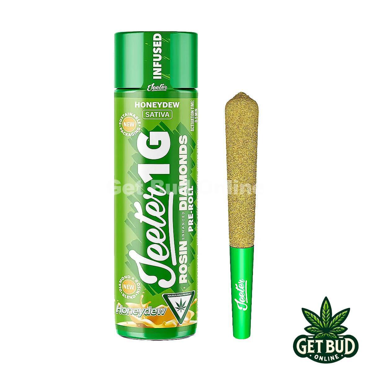 Jeeter 1g Rosin Enhanced Diamonds Pre-Rolled Joint - Honeydew