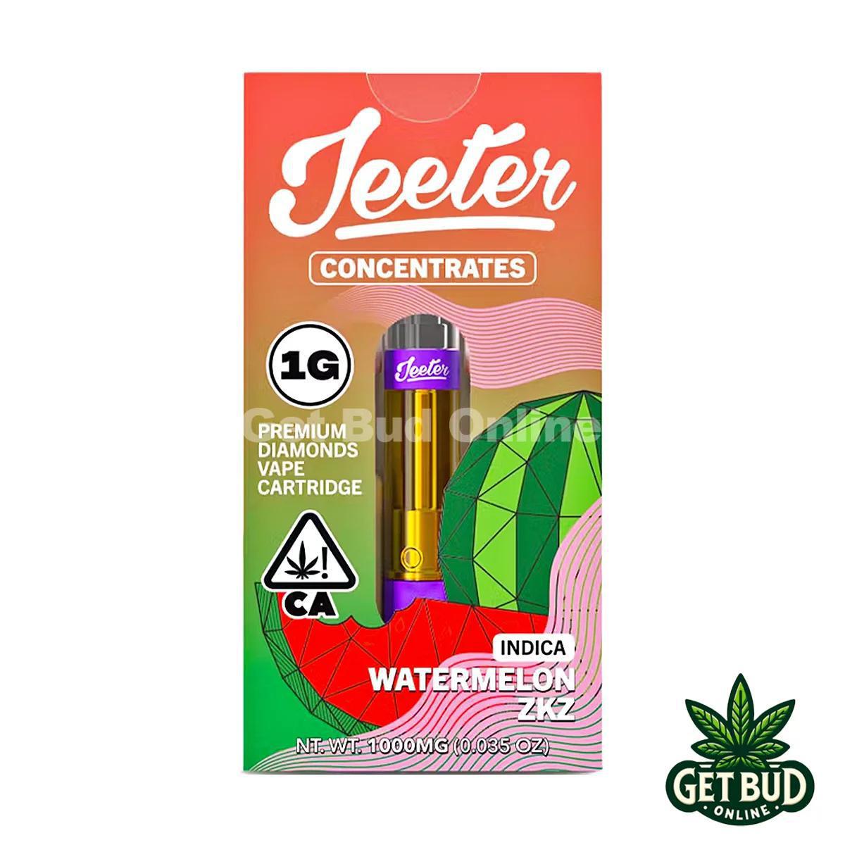 Jeeter 1g Liquid Diamond Vape Cartridge - Watermelon ZKZ