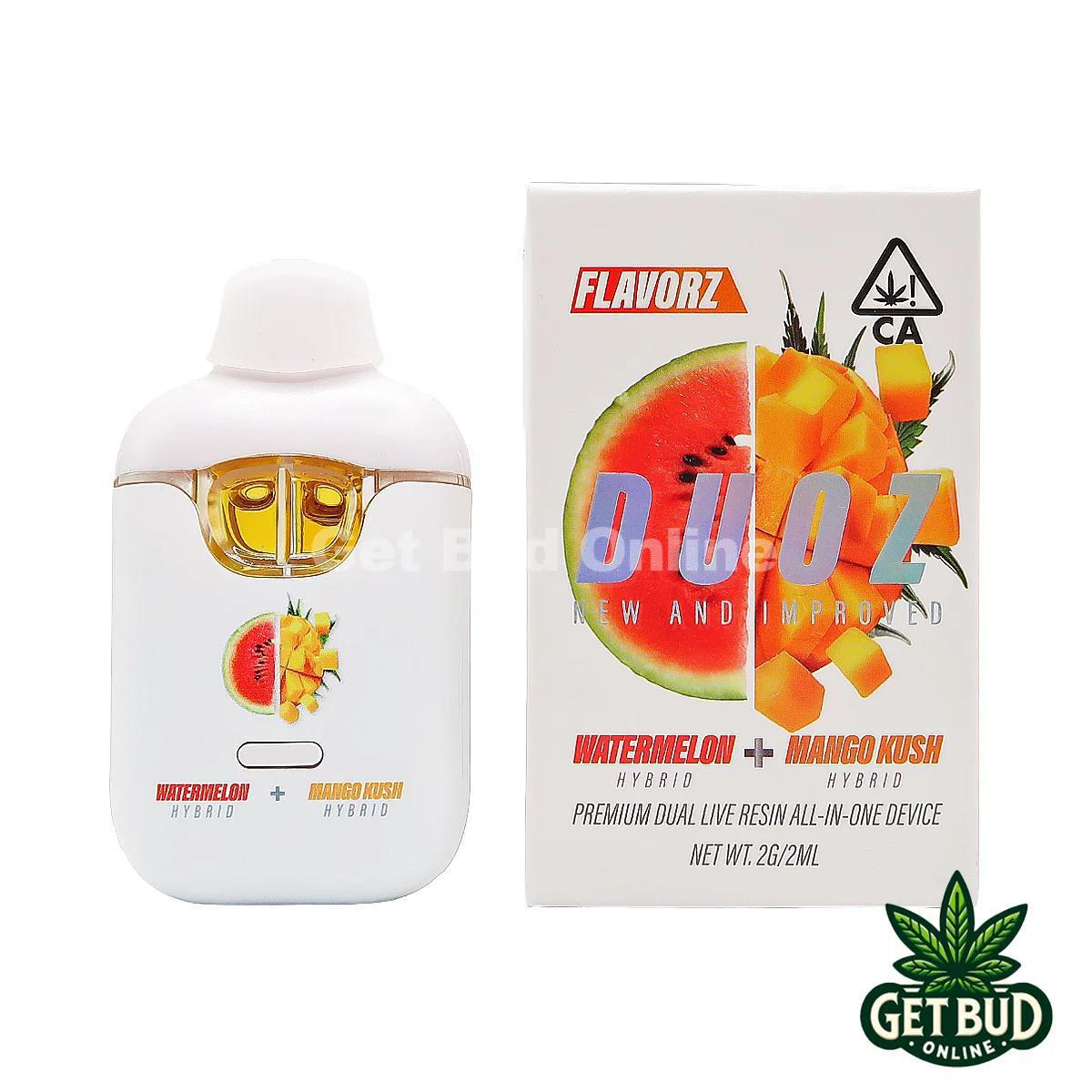 Flavorz Duoz 2g Disposable Vape - Watermelon + Mango Kush