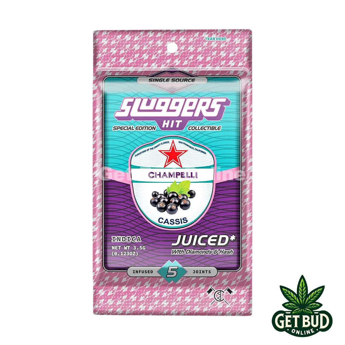Sluggers Hit 3.5g Infused Pre-Rolled Joints - Champelli Cassis
