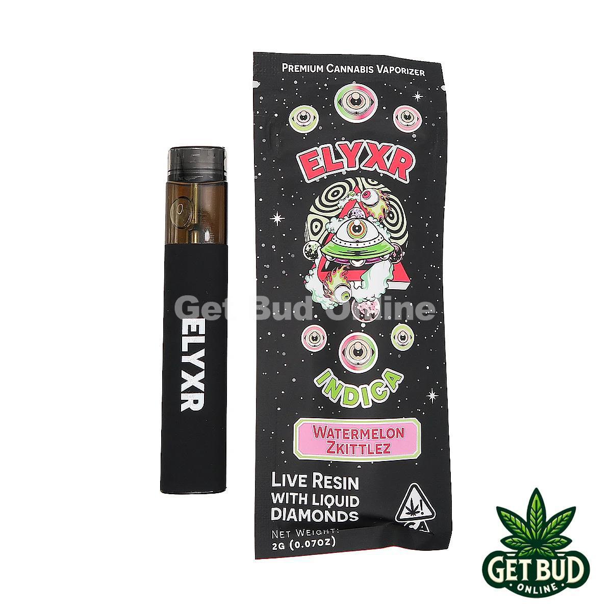 Elyxr 2g Live Resin + Liquid Diamonds Vape - Watermelon Zkittlez