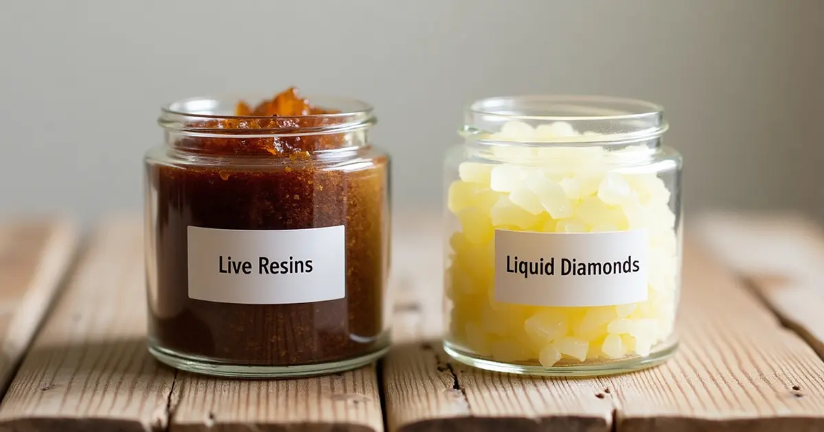 Live Resin vs Liquid Diamonds — How Are They Different