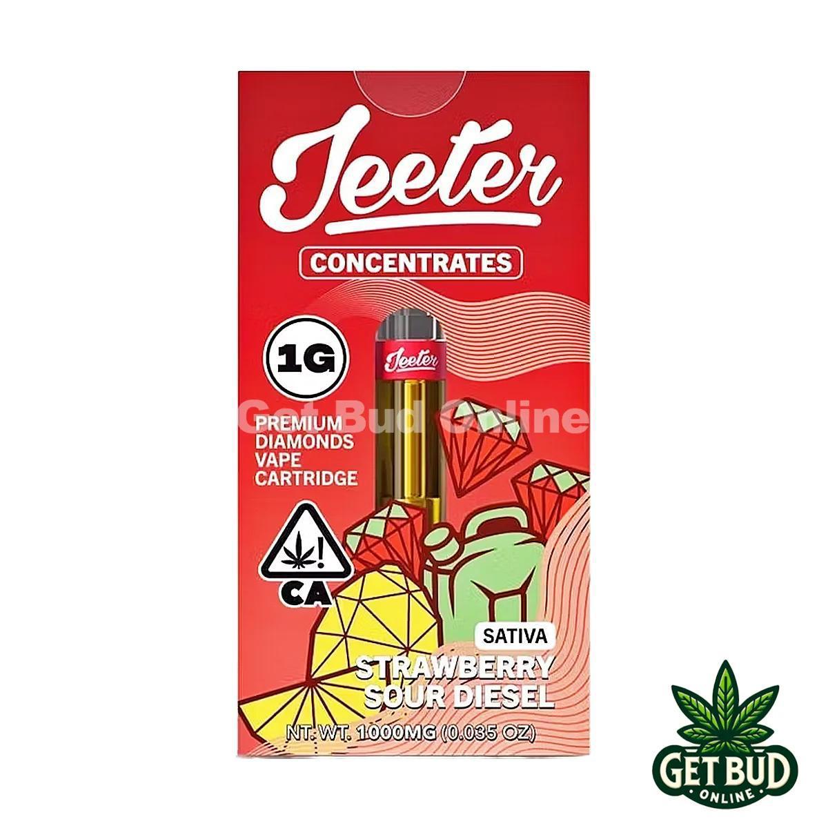 Jeeter 1g Liquid Diamond Vape Cartridge - Sour Strawberry Diesel