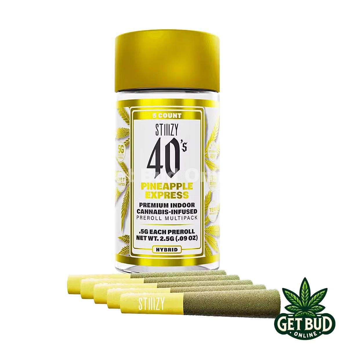 Stiiizy 40's 2.5g Infused Pre-Rolls - Pineapple Express