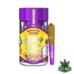 Baby Jeeter 2.5g Diamond & Kief Infused Pre-Rolls - Banana Peel