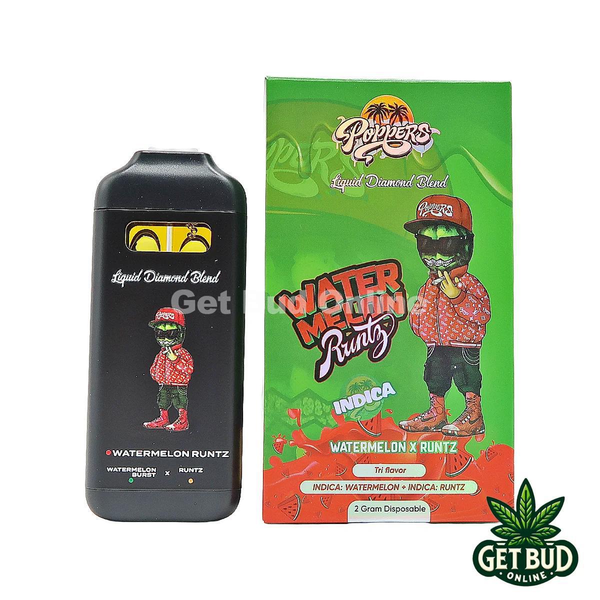 Poppers 2g Liquid Diamond Disposable Vape - Watermelon Runtz