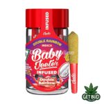 Baby Jeeter 2.5g Diamond & Kief Infused Pre-Rolls - Double Rainbow