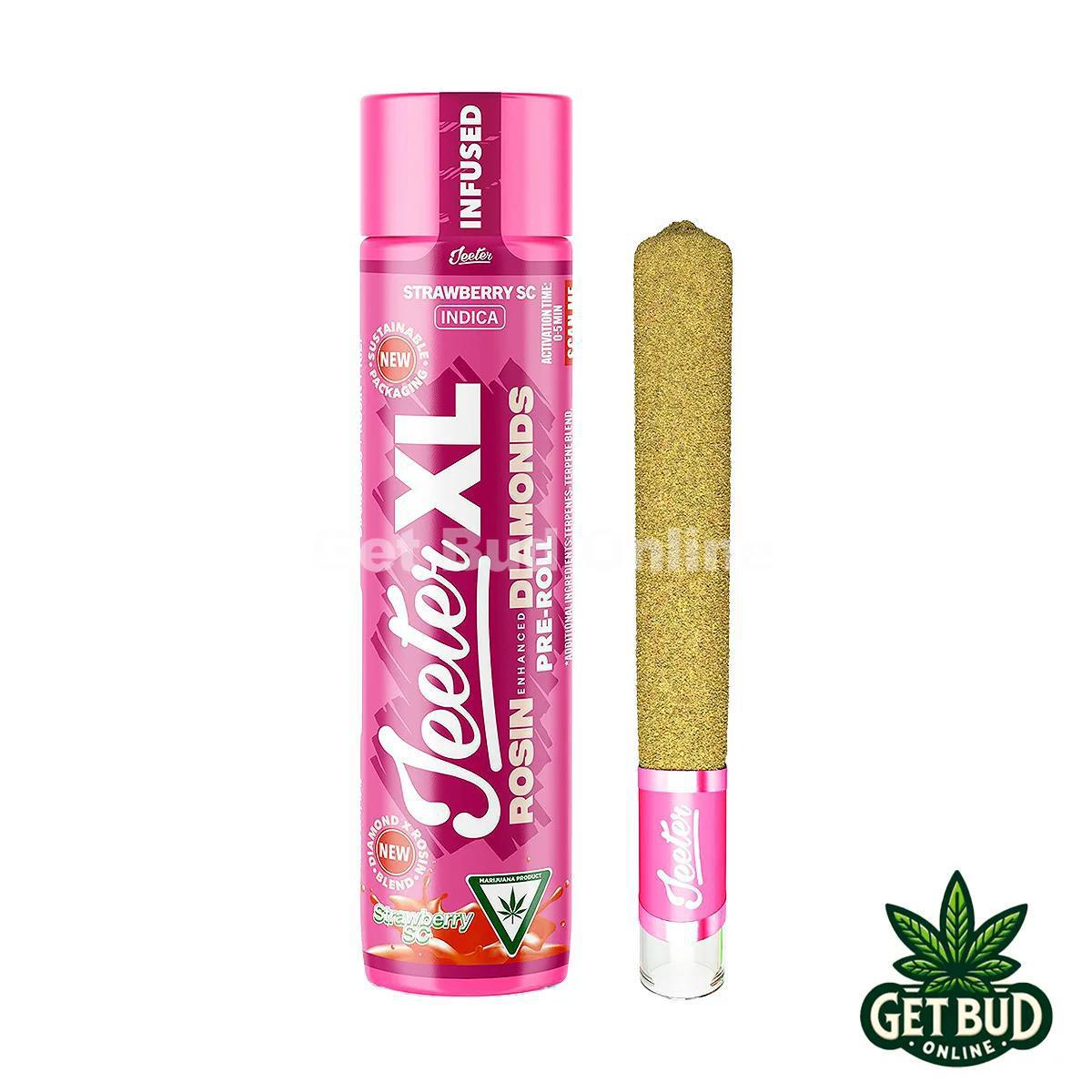 Jeeter XL 2g Rosin Enhanced Diamonds Pre-Rolled Joint - Strawberry SC