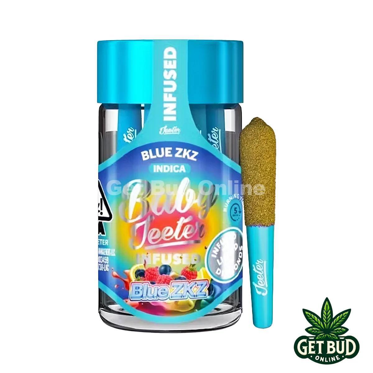 Baby Jeeter 2.5g Diamond & Kief Infused Pre-Rolls - Blue ZKZ