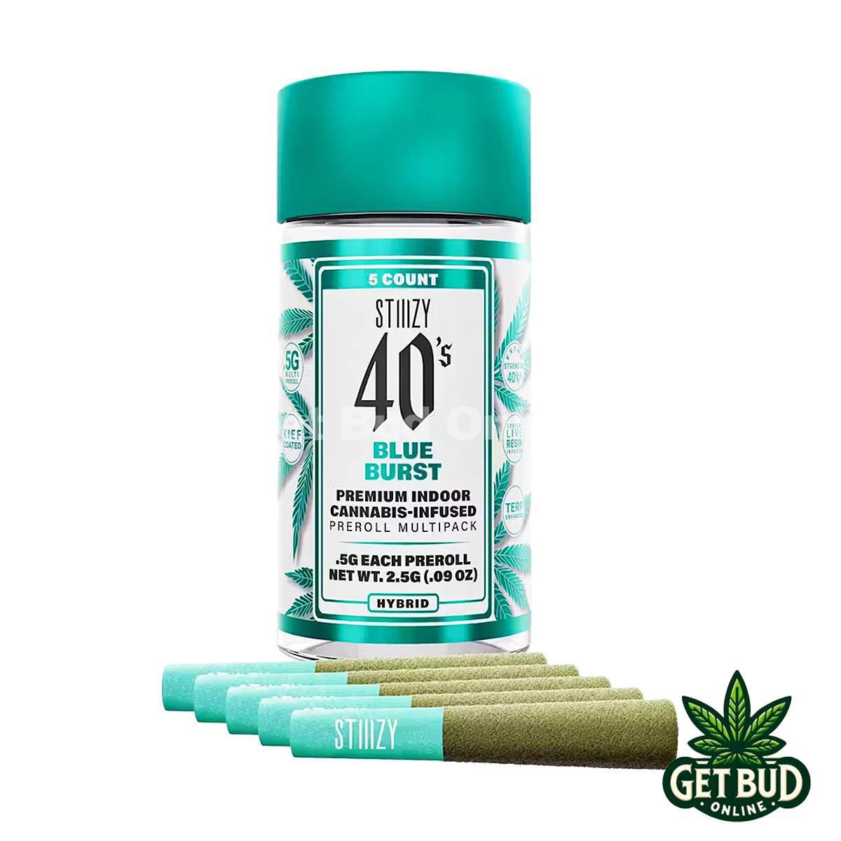 Stiiizy 40's 2.5g Infused Pre-Rolls - Blue Burst