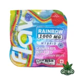 Flav 1000mg Sour Gummy Belts - rainbow