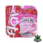 Flav 1000mg Sour Gummy Belts - Strawberry