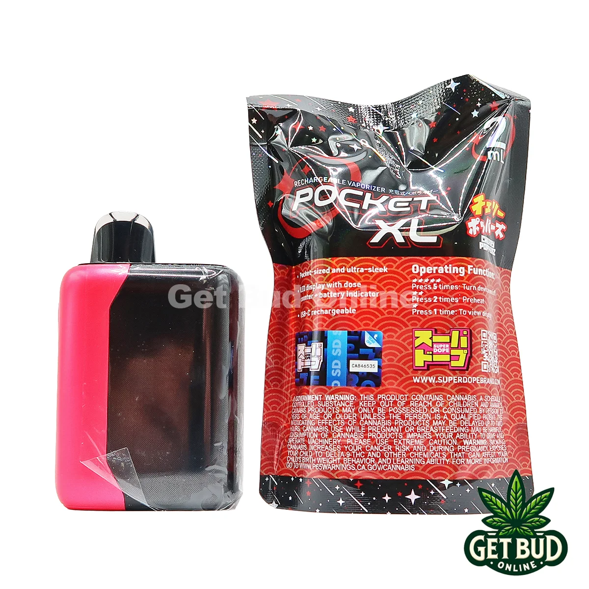 Super Dope 2g Disposable Vape - Cherry Popperz