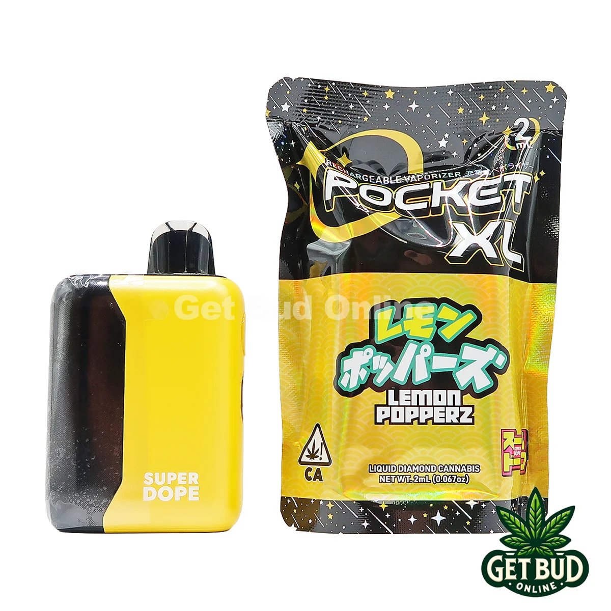 Super Dope 2g Disposable Vape - Lemon Popperz