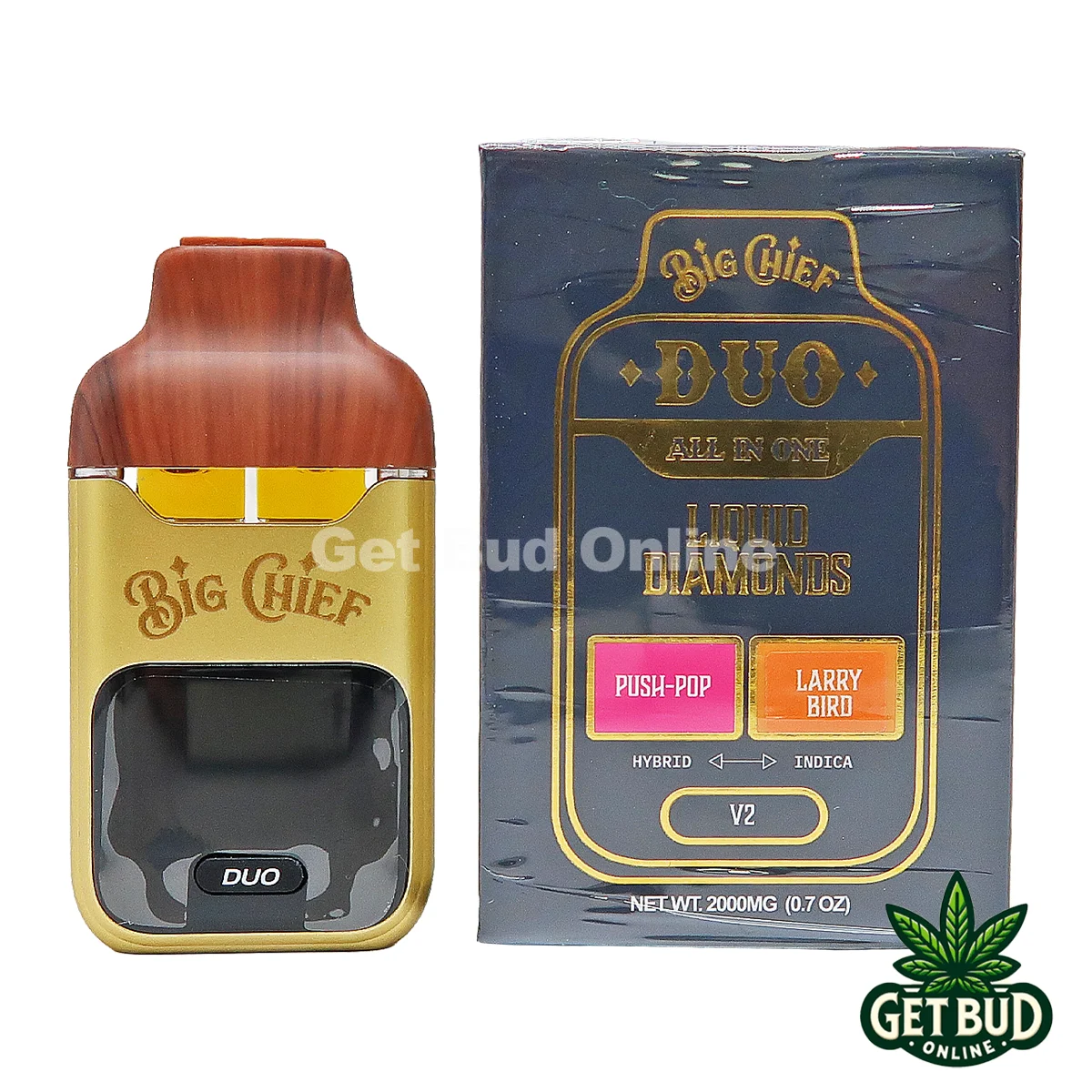 Big Chief- Push Pop Larry Bird Big Chief Duo 2g All-In-One Disposable Vape - Push Pop + Larry Bird