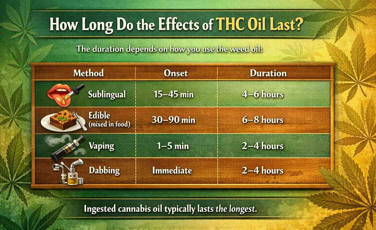 How Long Do the Effects of THC Oil Last