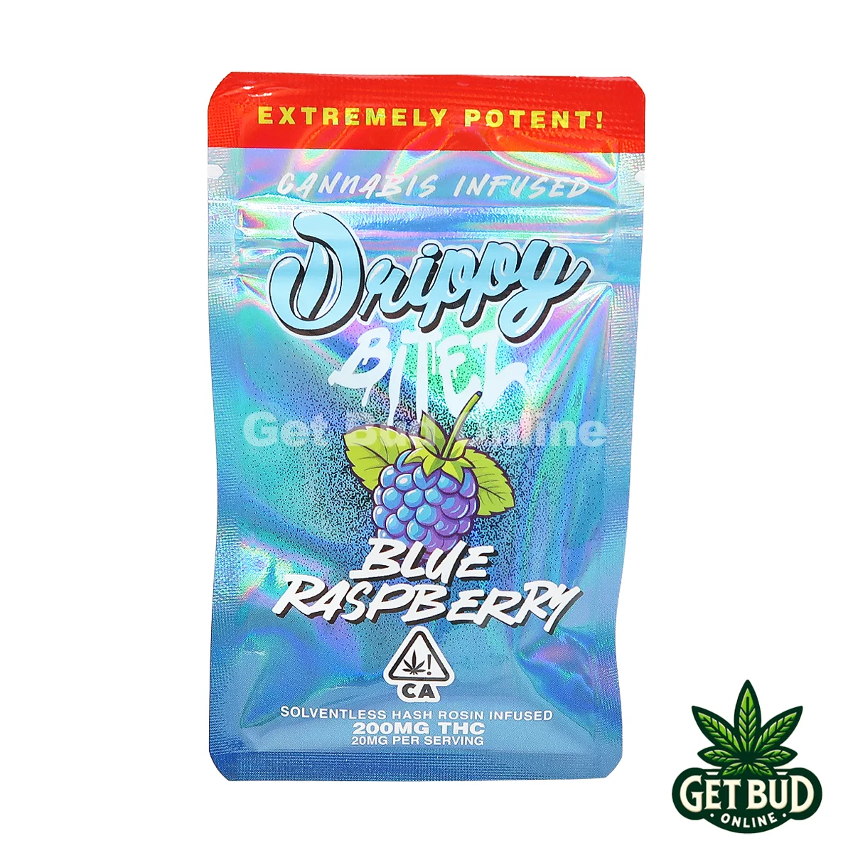 Drippy Bitez- Blue Raspberry 1 Drippy Bitez 200mg Rosin Infused Gummies - Blue Raspberry