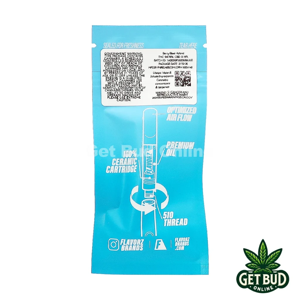 Flavorz 1g Vape Cartridge - Berry Blast