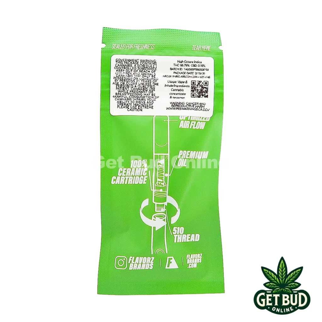 Flavorz 1g Vape Cartridge - High Octane