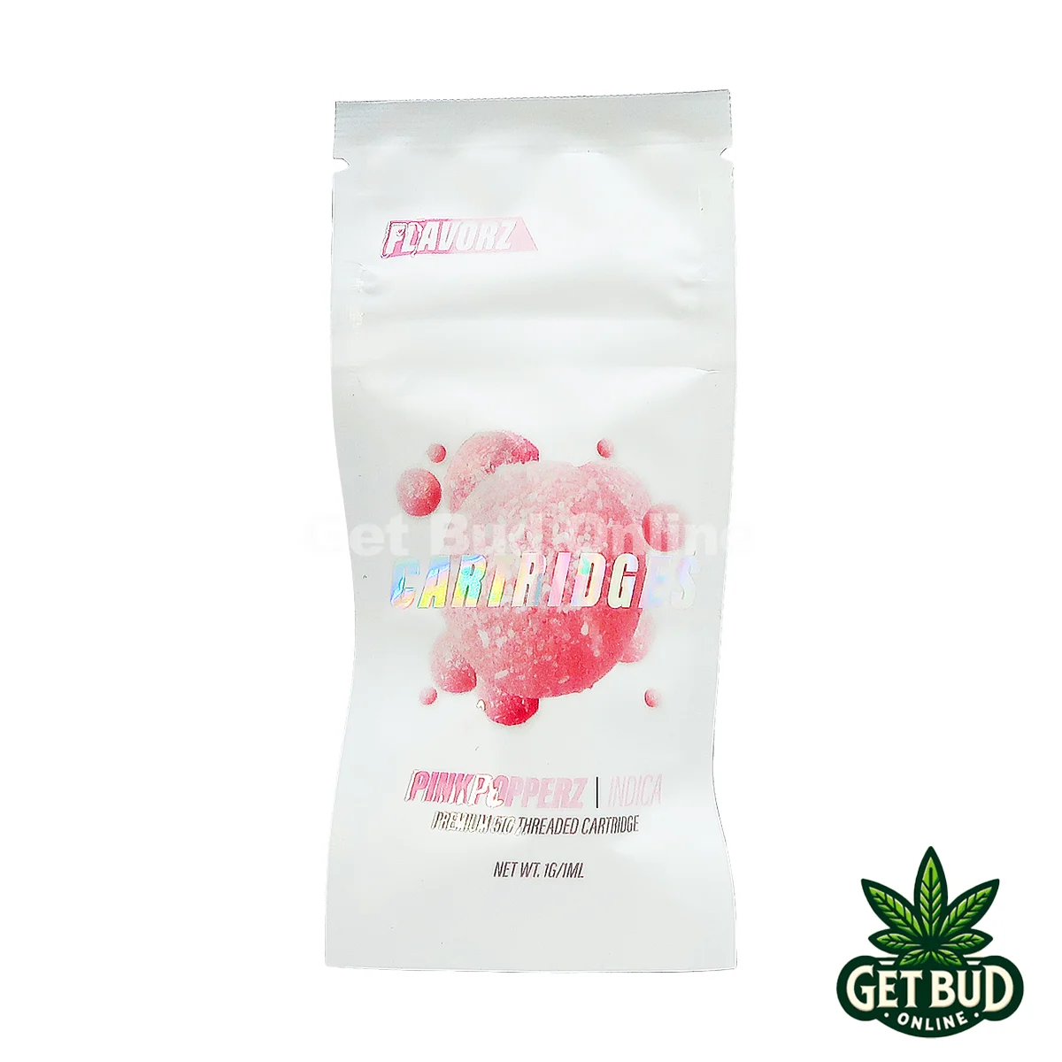 Flavorz Cartridge- Pink Popperz Indica 1 Flavorz 1g Vape Cartridge - Pink Popperz