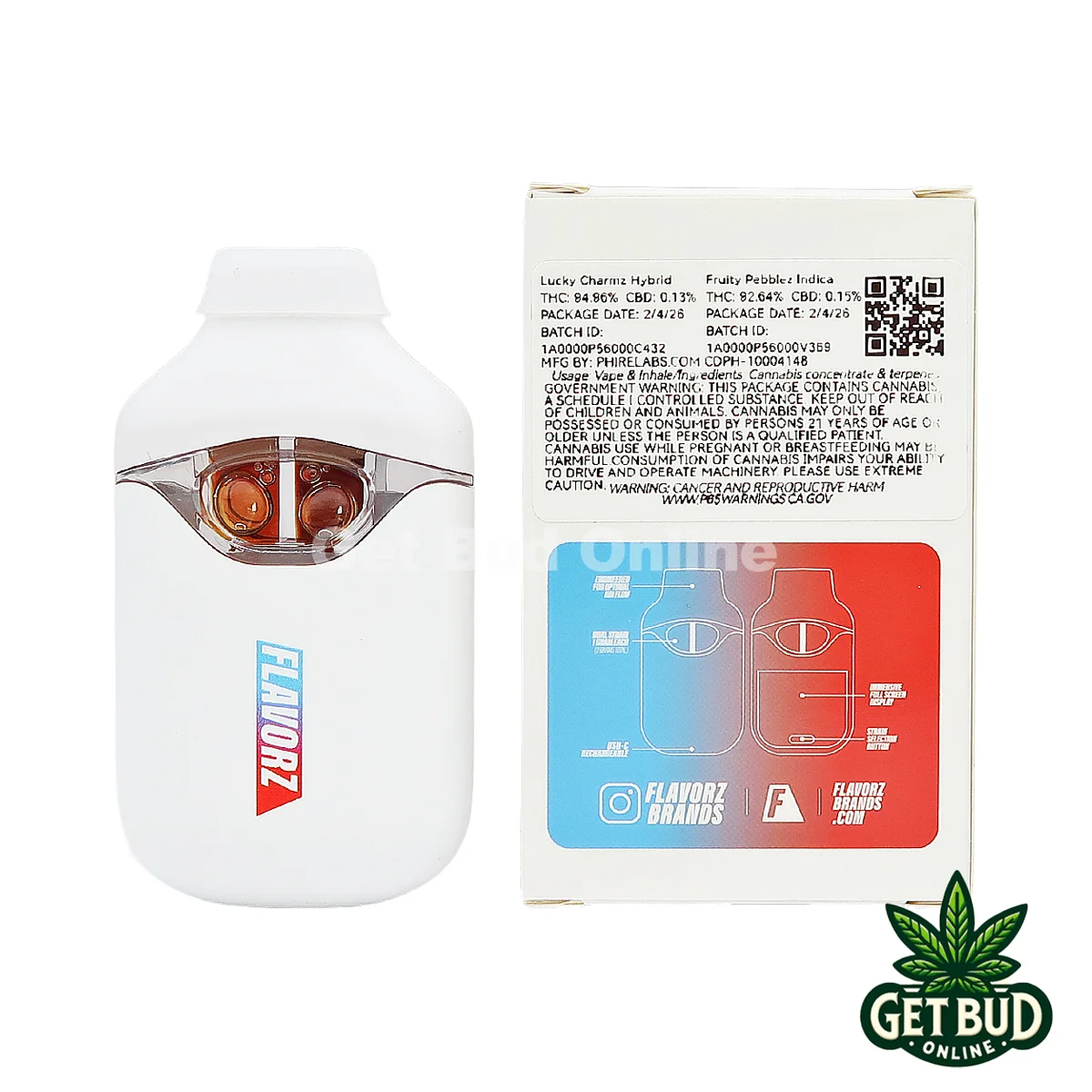 Flavorz Duoz- Lucky Charmz Fruity Pebblez HI 2 Flavorz Duoz 2g Disposable Vape - Lucky Charmz + Fruity Pebblez