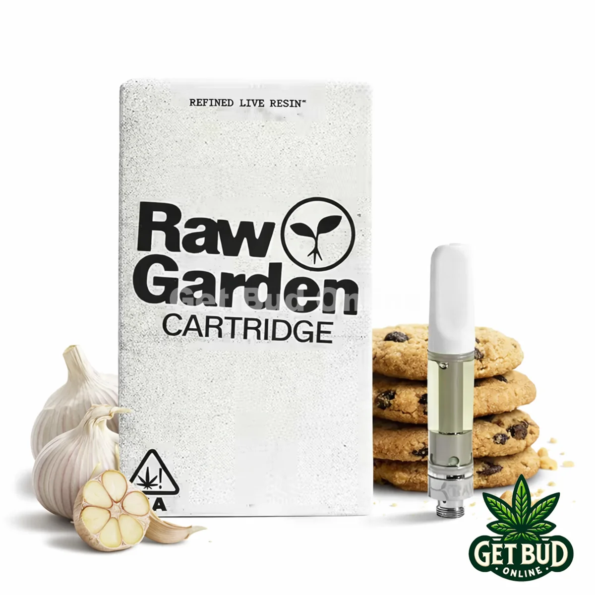 Raw Garden- Garlic Cookies Raw Garden 1g Refined Resin Vape Cartridge - Garlic Cookies