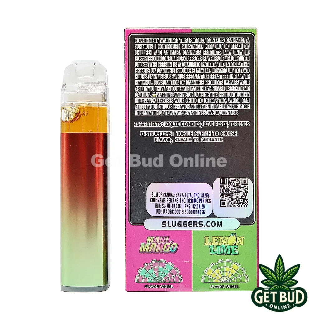 Sluggers Hit Switch 2g Disposable Vape - Maui Mango + Lemon Lime
