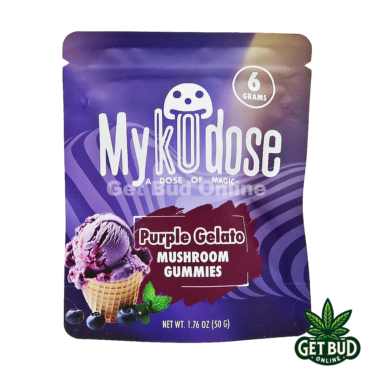 Mykodose- Purple Gelato 1 Mykodose 6g Magic Mushroom Chocolate - Purple Gelato