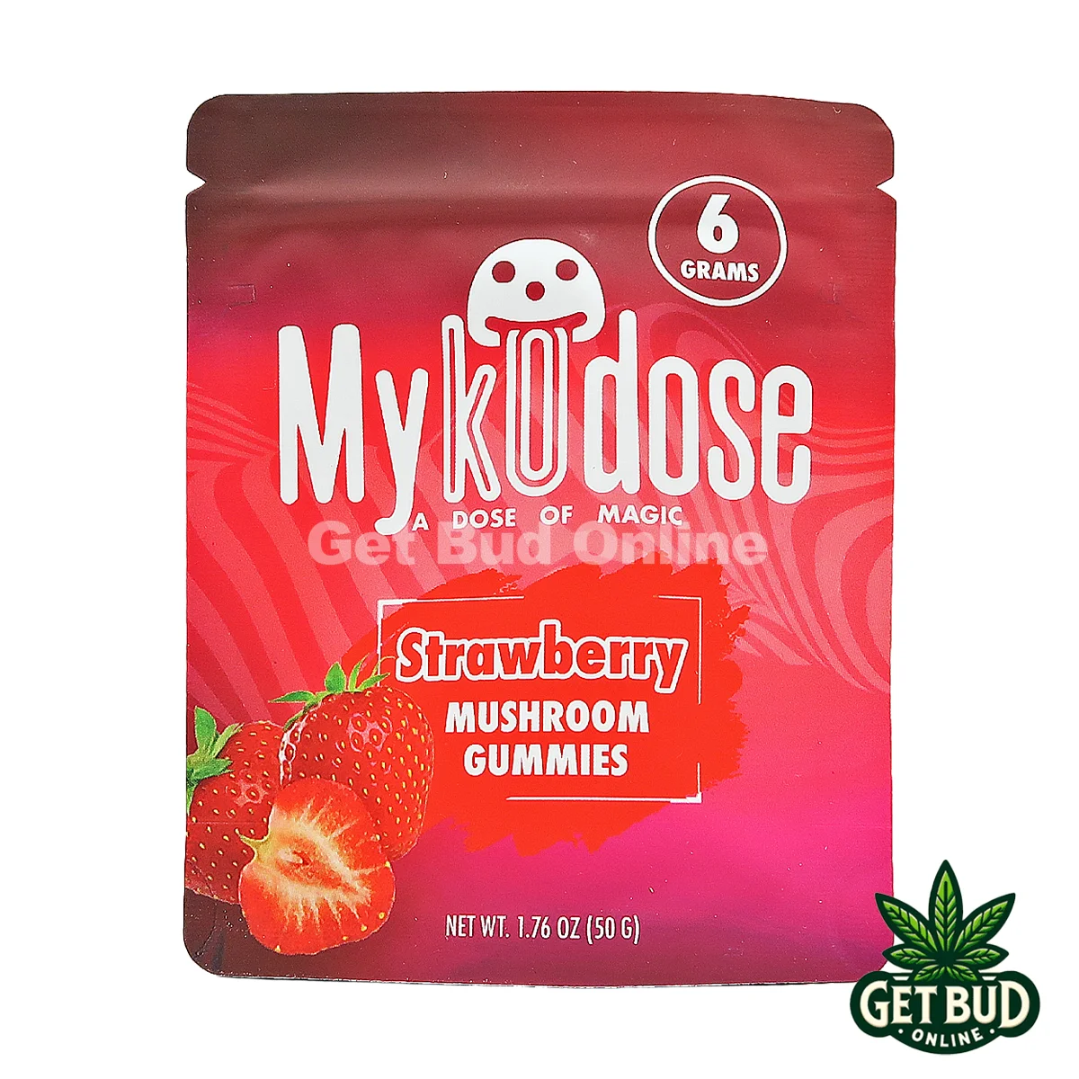 Mykodose- Strawberry 1 Mykodose 6g Magic Mushroom Chocolate - Strawberry