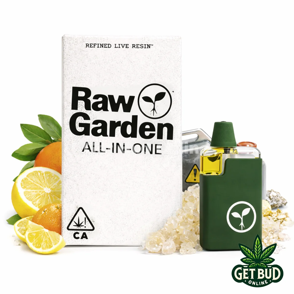 Raw Garden AIO- Vision OG Raw Garden 1g Live Resin Disposable Vape - Vision OG