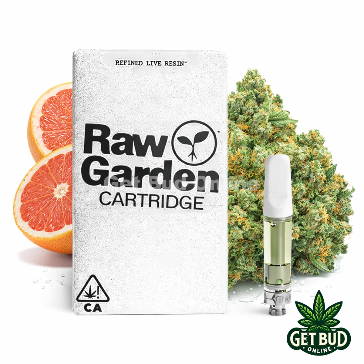 Raw Garden- Grapefruit Romulan Raw Garden 1g Refined Resin Vape Cartridge - Grapefruit Romulan