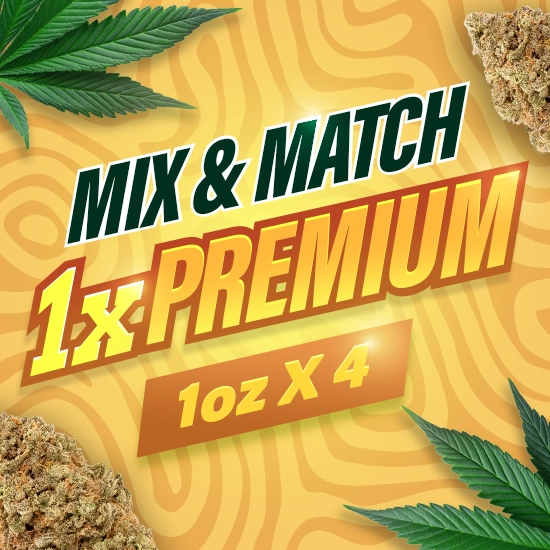 GBO Mix & Match - 1x Premium - 1oz x 4 Mix & Match Premium - 1Oz x 4 - Image 1