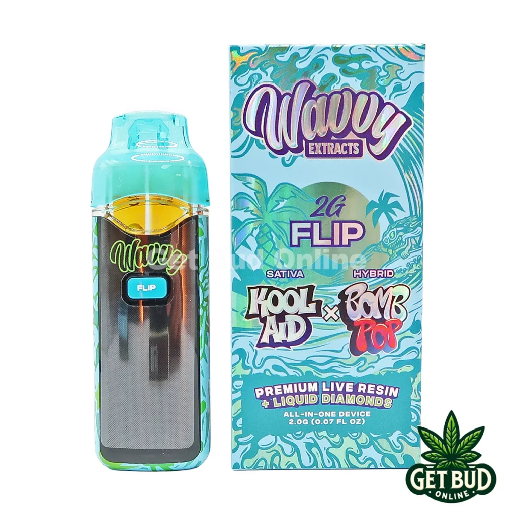 Wavvy Flip 2g Live Resin + Liquid Diamond Disposable Vape - Cool @id + Bomb Pop