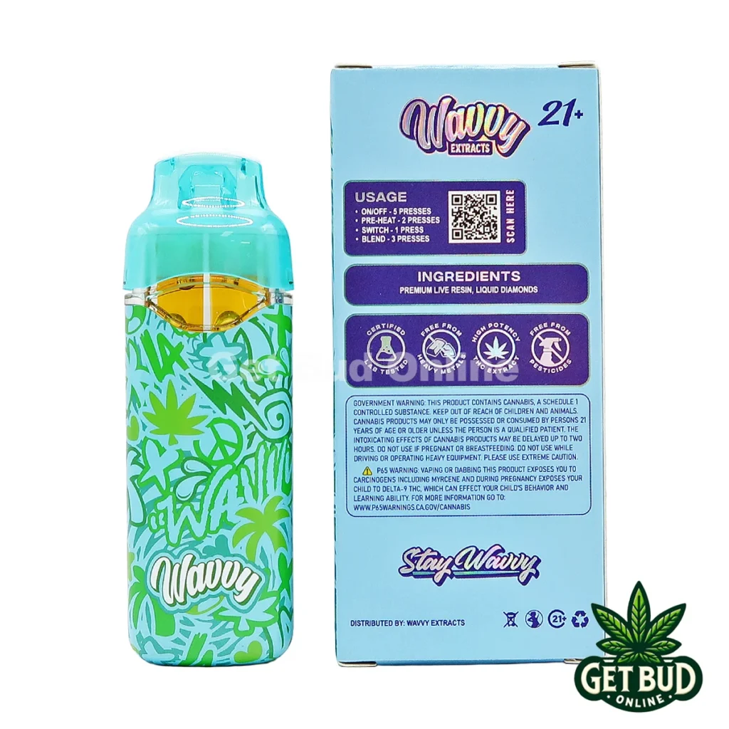 Wavvy Flip 2g Live Resin + Liquid Diamond Disposable Vape - Cool @id + Bomb Pop