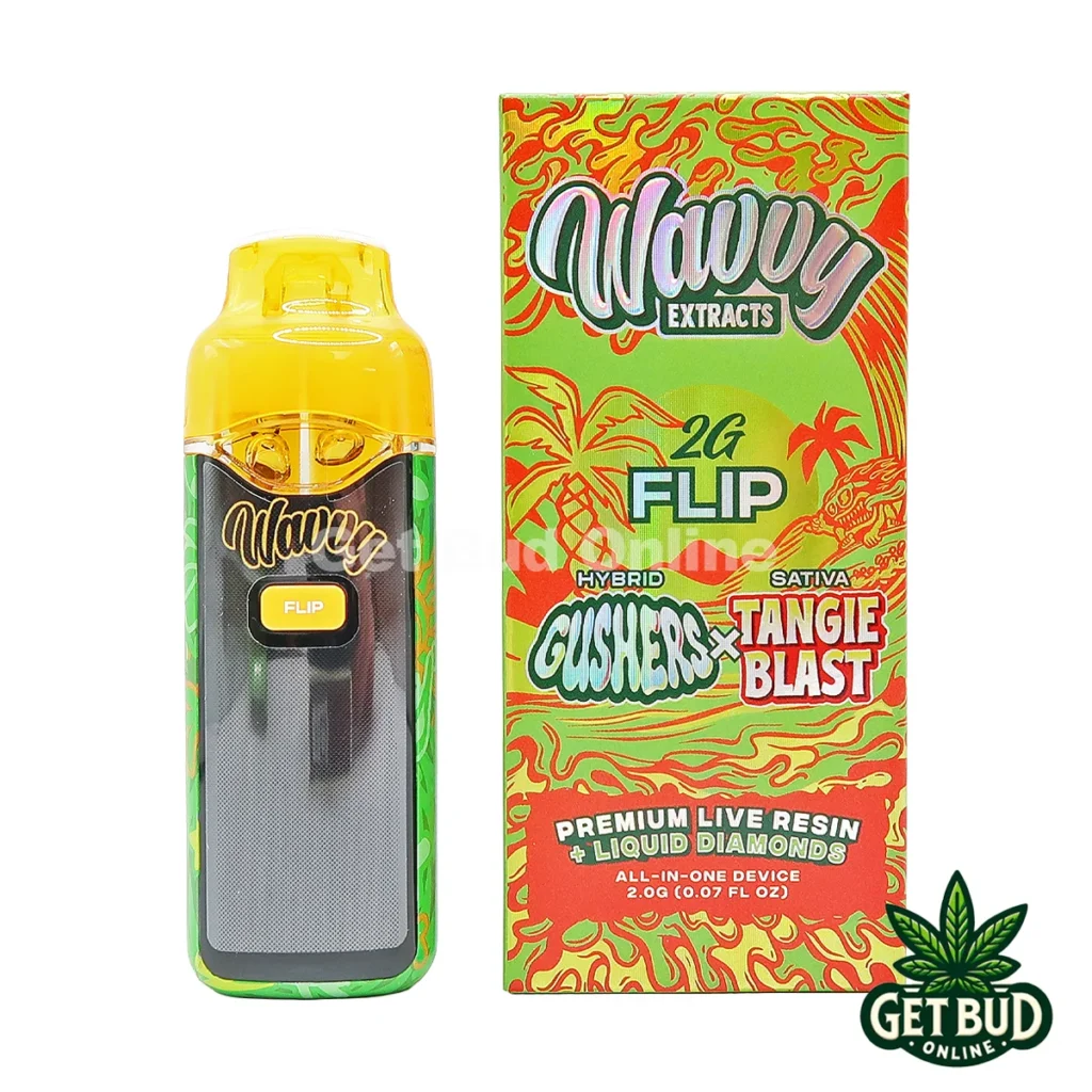 Wavvy Flip 2g Live Resin + Liquid Diamond Disposable Vape - GuSherz + Tangie Blast